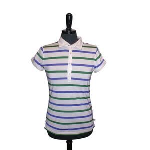 Tommy Hilfiger Golf Polo Shirt Striped Preppy Athletic Academia M